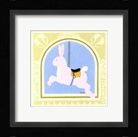 Rabbit Carousel Framed Print