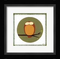 Owl Cameo I Framed Print