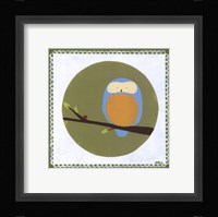 Owl Cameo IV Framed Print