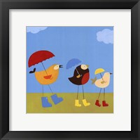 Rainy Day Birds I Fine Art Print