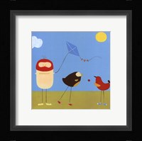 Sunny Day Birds I Framed Print