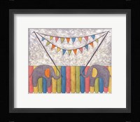 Carnival Elephants Framed Print