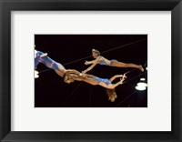 The Flying Redpaths Royal Hanneford Circus mid air Fine Art Print