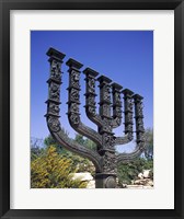 Low angle view of a menorah, Knesset Menorah, Jerusalem, Israel Fine Art Print