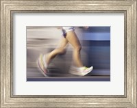 Low section view of a person running Fine Art Print