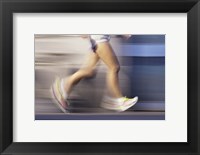 Low section view of a person running Fine Art Print