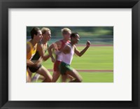 Male athletes running Fine Art Print