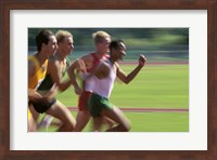 Male athletes running Fine Art Print