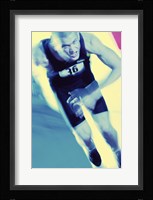 Portrait of a young man running Fine Art Print