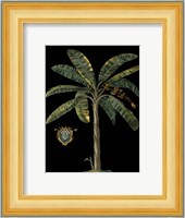 Palm & Crest on Black II Fine Art Print