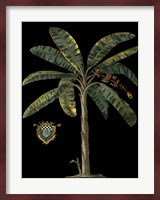 Palm & Crest on Black II Fine Art Print