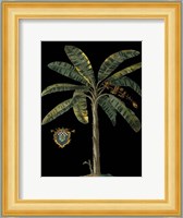 Palm & Crest on Black II Fine Art Print