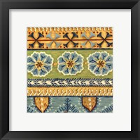 Eastern Textile I Framed Print