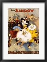 The Sandow Trocadero Vaudevilles, Performing Arts Poster, 1894 Fine Art Print