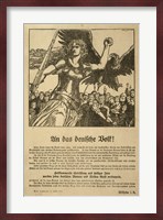 Franz Stassen - WWI - An Das Deutsche Volk Fine Art Print