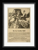 Franz Stassen - WWI - An Das Deutsche Volk Fine Art Print