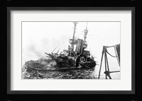 HMS Irresistible Abandoned March 18,1915 Fine Art Print