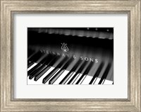 Steinway & Sons, Piano Keys With Modern Logo Fine Art Print