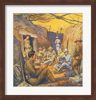 Studying French in the Trenches Fine Art Print