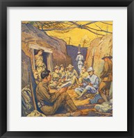 Studying French in the Trenches Fine Art Print