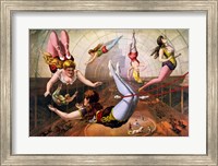 Trapeze Artists in Circus Fine Art Print