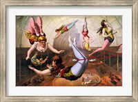 Trapeze Artists in Circus Fine Art Print