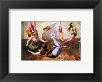 Trapeze Artists in Circus Fine Art Print