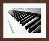 Yamaha P120 close-up of Piano Keys Fine Art Print