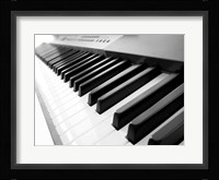 Yamaha P120 close-up of Piano Keys Fine Art Print