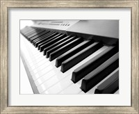 Yamaha P120 close-up of Piano Keys Fine Art Print