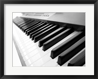 Yamaha P120 close-up of Piano Keys Fine Art Print