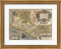 1606 Hondius and Mercator Map of Mexico Fine Art Print
