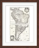 1730 Covens and Mortier Map of South America Fine Art Print