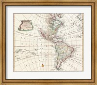 1747 Bowen Map of North America and South America Fine Art Print