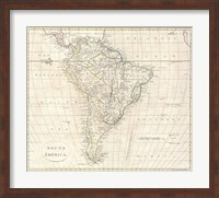 1799 Far Clement Cruttwell Map of South America Fine Art Print