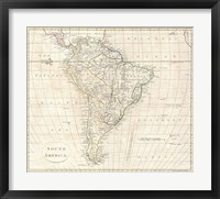 1799 Far Clement Cruttwell Map of South America Fine Art Print