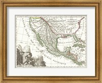 1810 Tardieu Map of Mexico, Texas and California Fine Art Print