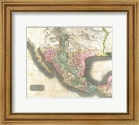 1814 Thomson Map of Mexico and Texas Fine Art Print
