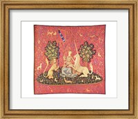 Maiden with Unicorn Tapestry Fine Art Print