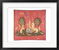 Maiden with Unicorn Tapestry Fine Art Print