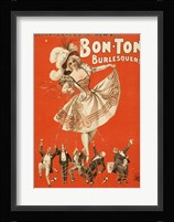 Bon-Ton Burlesquers Vertical Framed Print