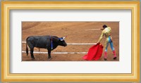 Bull and Matador Stand Off Fine Art Print