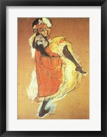 Henri de Toulouse-Lautrec Can-Can Jane Avril Framed Print