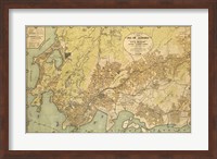 Mapa da Cidade do Rio de Janeiro - 1929 Fine Art Print