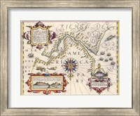 Strait of Magellan by Jodocus Hondius Fine Art Print
