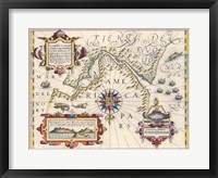 Strait of Magellan by Jodocus Hondius Fine Art Print
