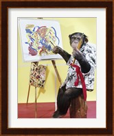 Monkey Artist Fine Art Print
