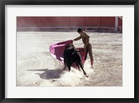 Matador fighting with a bull, Spain Fine Art Print