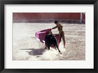 Matador fighting with a bull, Spain Fine Art Print