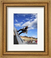 Skater In Florence On Ramp Fine Art Print